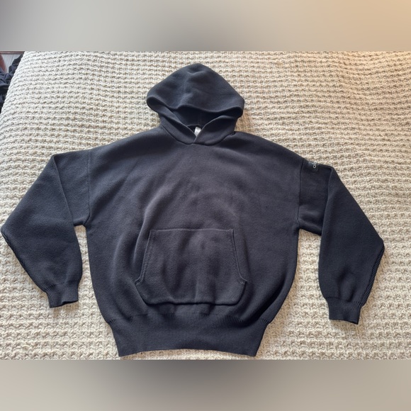 ALO - Unisex Scholar Hooded Sweater - Black - Medium - Picture 2 of 13